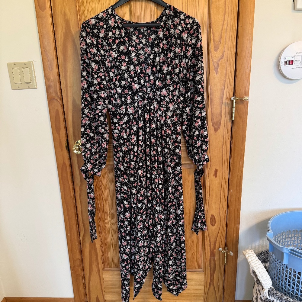 Long sleeve floral boho